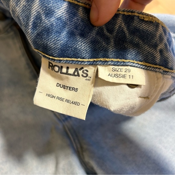 ROLLA'S High Rise Relaxed Dusters Mid Wash Size 29 - Picture 9 of 15